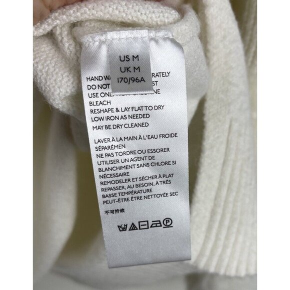 ANTHROPOLOGIE | M | Colma Tunic White Balloon Sleeve Soft Knit Sweater - Picture 11 of 14